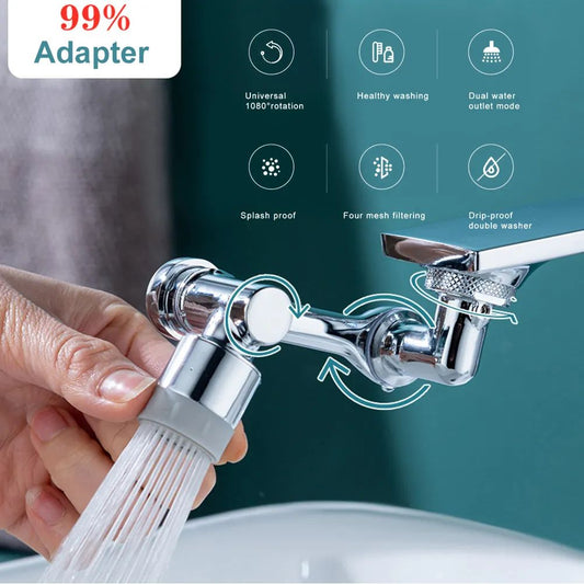 "Revolutionize Your Sink: Rotating Faucet Aerator for a Splash of Savings!"